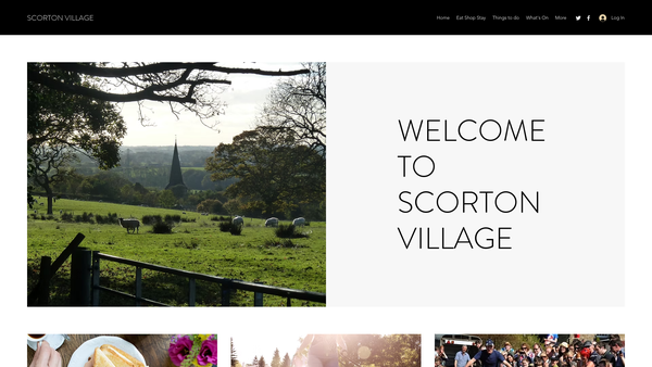 Screenshot of the Scorton Public Hall website