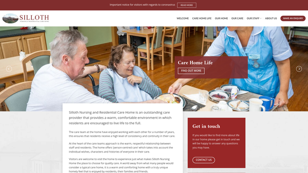 Screenshot of the Cumberland And Westmorland Convalescent Institution website