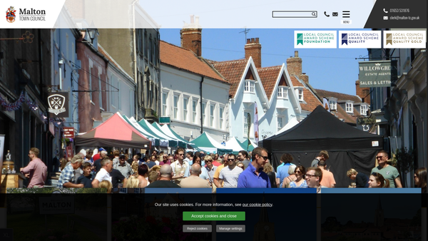 Screenshot of the The Malton And Norton Dispensary Fund website