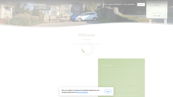 Screenshot of the The Athenaeum website