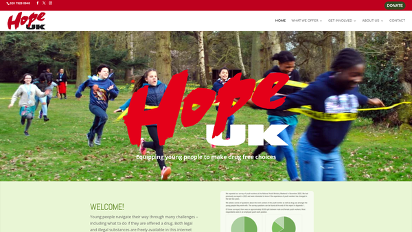 Screenshot of the The Phillips Memorial Charity website