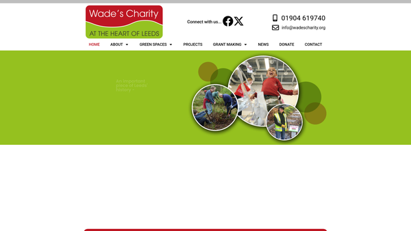 Screenshot of the Charities Of Thomas Wade And Others website