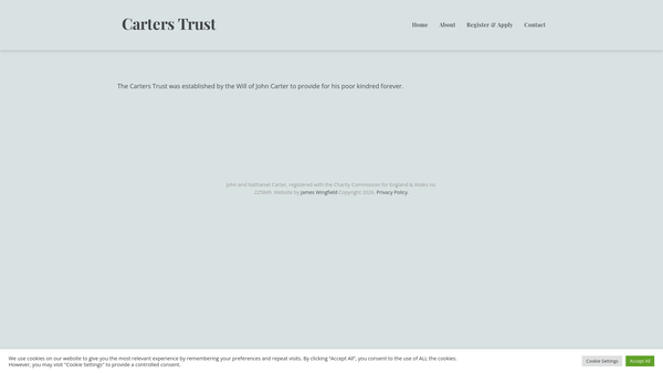 Screenshot of the John And Nathaniel Carter website