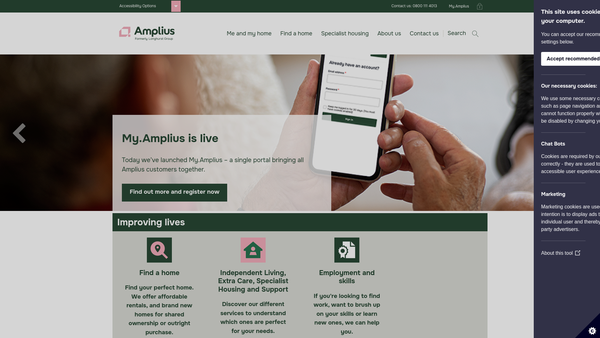 Screenshot of the The Teetotal Homes website