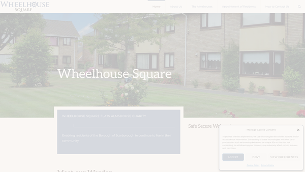 Screenshot of the Wheelhouse Square Flats website