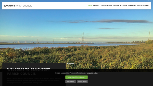 Screenshot of the The Blacktoft, Faxfleet And Yokefleet Poor's Lands Charity website