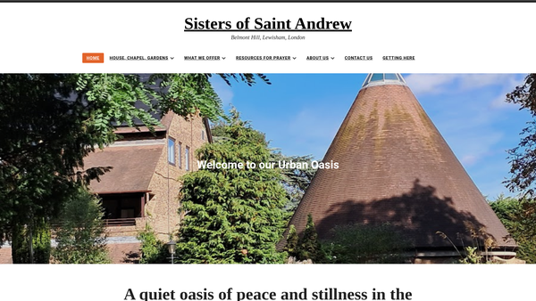Screenshot of the The Religious Of St Andrew website