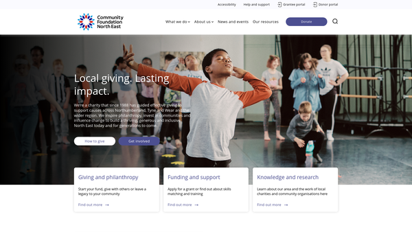 Screenshot of the Joseph Brough Charitable Trust website