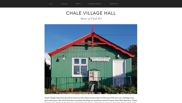 Screenshot of the Chale (Isle Of Wight) Women's Institute website