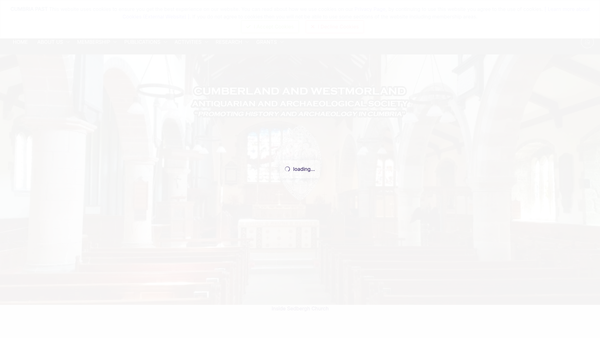 Screenshot of the Cumberland And Westmorland Antiquarian And Archaeological Society website