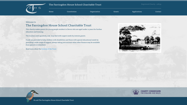 Screenshot of the The Farringdon House School Charitable Trust website