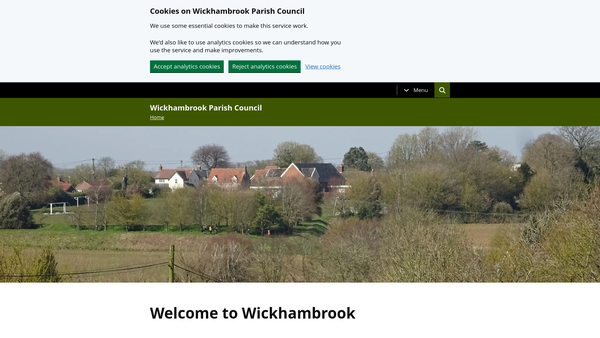 Screenshot of the Women's Institute - Wickhambrook website