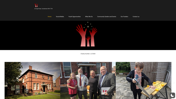 Screenshot of the Parker Memorial Home website