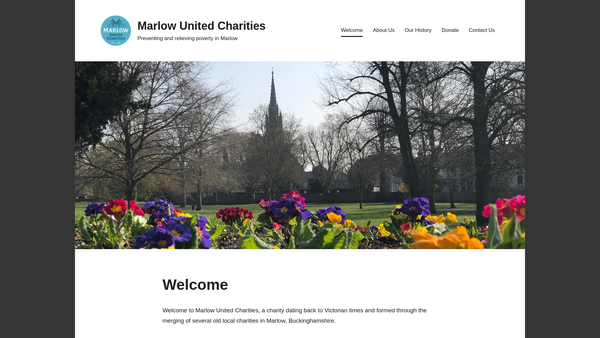 Screenshot of the United Charities And Others website