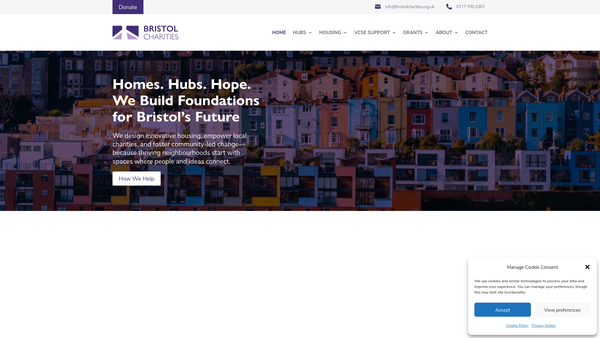 Screenshot of the William Jones's Almshouse Charity website