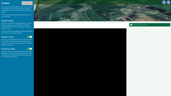 Screenshot of the Parish Ground Or Charity Of William Napper website