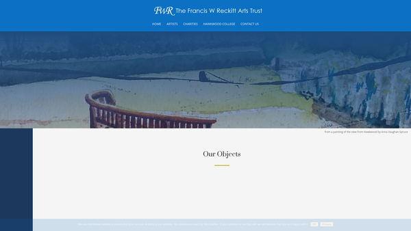 Screenshot of the The Francis W Reckitt Arts Trust website