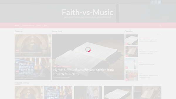 Screenshot of the Guild Of Church Musicians website