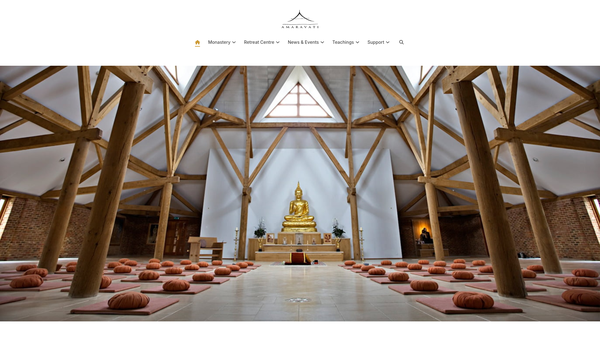 Screenshot of the The English Sangha Trust Limited website