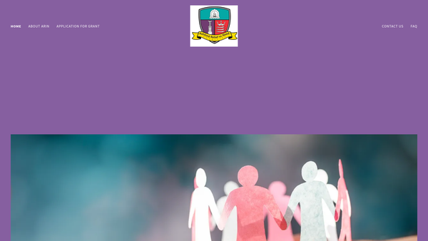 Screenshot of the Ashford Relief In Need Charities website
