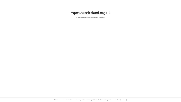 Screenshot of the RSPCA Sunderland, Hartlepool & South Tyneside Branch website