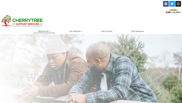 Screenshot of the Cherrytree website