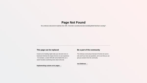 Screenshot of the The Abbeyfield Fareham Society Limited website