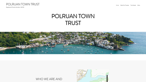 Screenshot of the Polruan Town Trust website