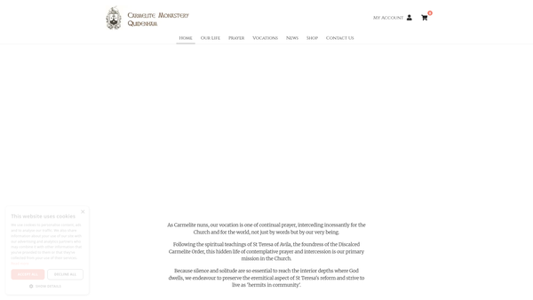 Screenshot of the Edith Bessie Gibson Trust website
