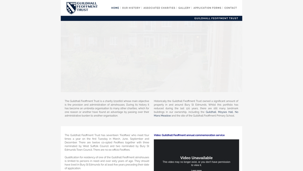 Screenshot of the Batteley And Sutton Relief In Need Charity website