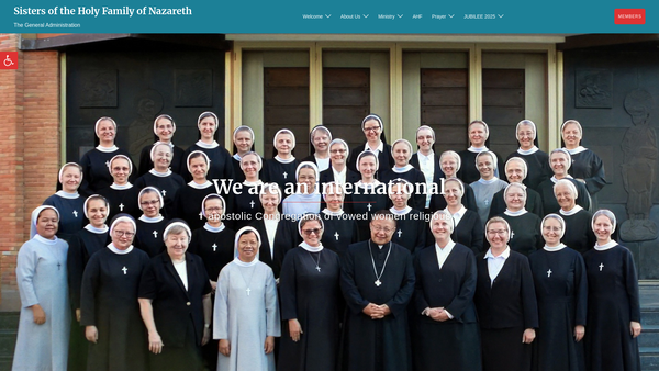 Screenshot of the The Sisters Of The Holy Family Of Nazareth (Good Shepherd Province) website