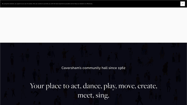 Screenshot of the Caversham Hall website