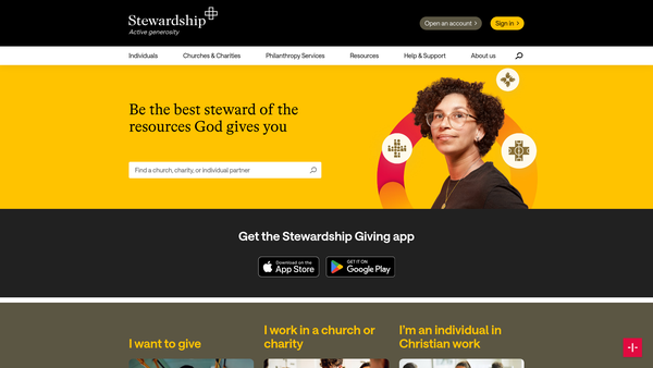 Screenshot of the Stewardship Services (Uket) Limited website