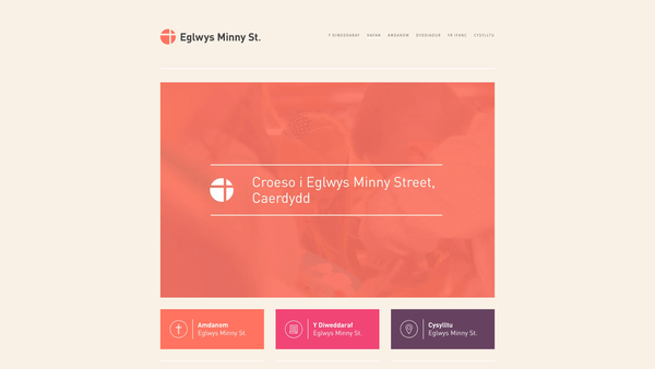 Screenshot of the Ymddiriedolaeth Mewn Cysylltiad Ag Eglwys Annibynnol Minny Street website