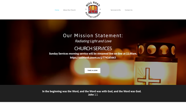 Screenshot of the Manse In Connexion With Mill Road Baptist Church website