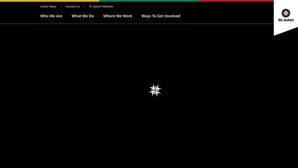 Screenshot of the The Most Venerable Order Of The Hospital Of St John Of Jerusalem (The Order Of St John) website