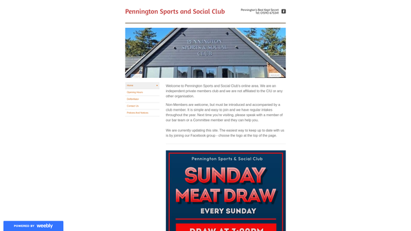 Screenshot of the The King George V Jubilee Memorial Working Men's Club website