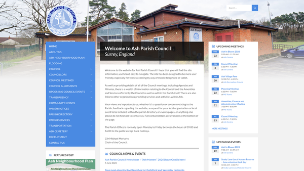 Screenshot of the Allotment For The Labouring Poor website