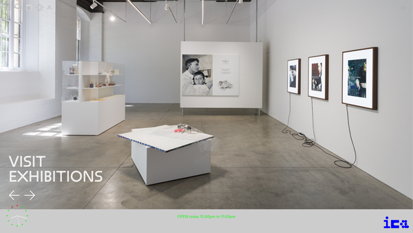 Screenshot of the Institute Of Contemporary Arts Limited website