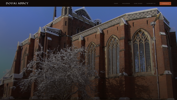 Screenshot of the The Community Of St Edmund Of The English Congregation Of The Order Of St Benedict Established At Douai Abbey, Woolhampton, Berkshire website