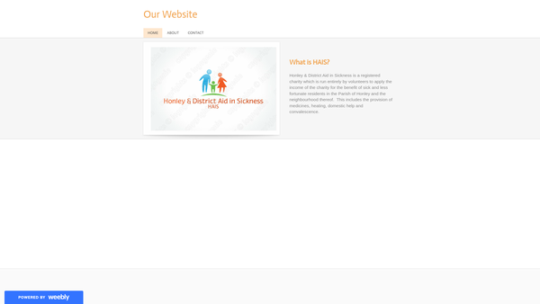 Screenshot of the Honley And District Aid In Sickness Fund website