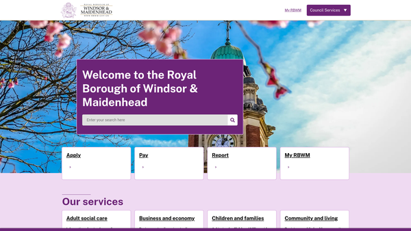 Screenshot of the Working Boys' Club website