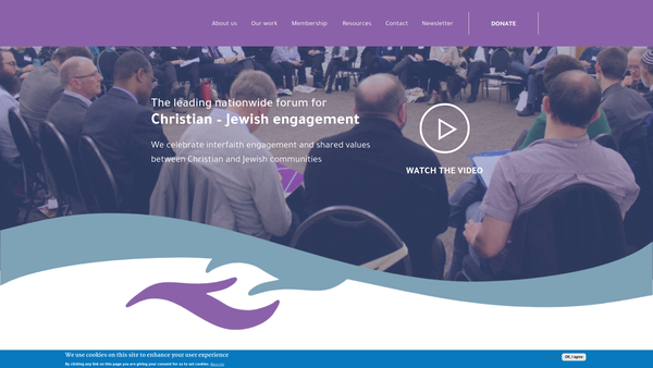 Screenshot of the The Council Of Christians And Jews website