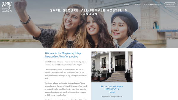 Screenshot of the Trust Property Administered In Connection With The Religious Of Mary Immaculate website