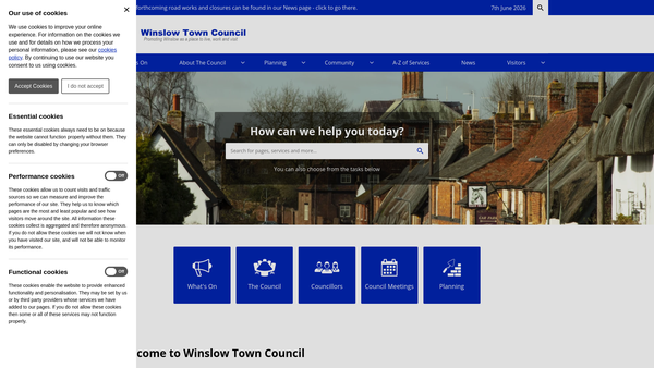 Screenshot of the War Memorial Institute Fund website