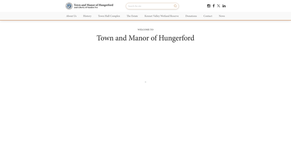 Screenshot of the Town And Manor Of Hungerford Charity website