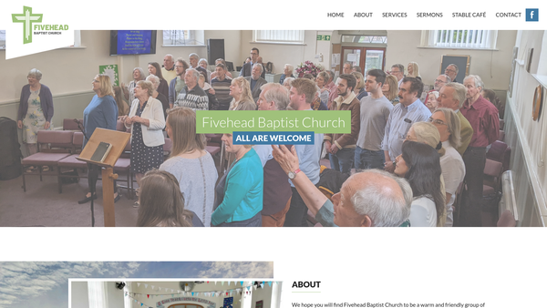 Screenshot of the Fivehead Baptist Church - Manse For The Minister website