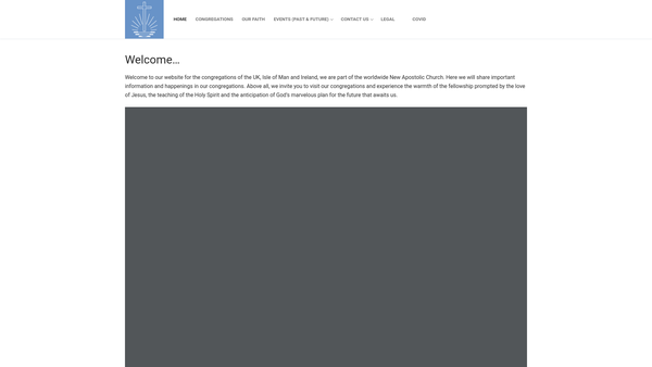 Screenshot of the New Apostolic Church United Kingdom website