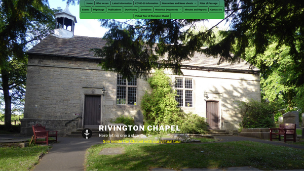 Screenshot of the Rivington Presbyterian Chapel (Trust Property Held In Connection With) website