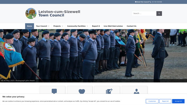 Screenshot of the Charity Of Thomas Grimsby website